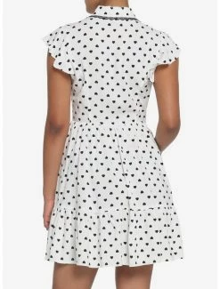 Brand new 👍 White & Black Heart Collar 👗 Dress ⭐ -HT Style Outlet Store 17550779 av2