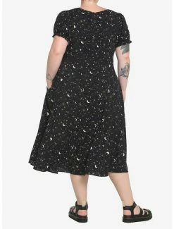 Best Sale 😉 Ditsy Celestial Midi 👗 Dress Plus Size 🔔 -HT Style Outlet Store 17551536 av2