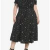 Best Sale 😉 Ditsy Celestial Midi 👗 Dress Plus Size 🔔 -HT Style Outlet Store 17551536 hi