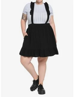 Brand new 😉 Black Ruffle Strap Suspender 👗 Skirt Plus Size 👏 -HT Style Outlet Store 17553927 av1