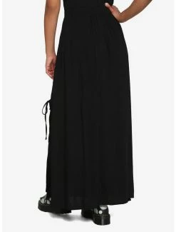 Coupon 🤩 Black Lace-Up Slit Maxi 👗 Skirt 😍 5 Coupon 🤩 Black Lace-Up Slit Maxi 👗 Skirt 😍 -HT Style Outlet Store 17554078 av1