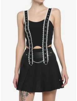 Discount 😀 Lace Garters & Grommets 👧 Girls Tank Top 🛒