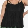 Promo ❤️ Black Skull Lace 👧 Girls Babydoll Cami Plus Size 🥰 -HT Style Outlet Store 17558326 hi