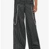 Outlet 🌟 Black Pinstripe Wide Leg Pants ⌛ -HT Style Outlet Store 17582967 hi