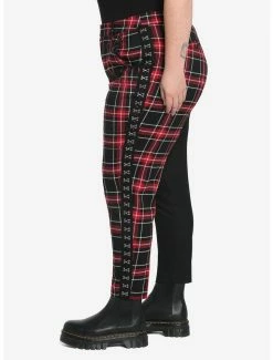 Cheap 🌟 Black & Red Plaid Split Pants Plus Size 😍 -HT Style Outlet Store 17589804 av3