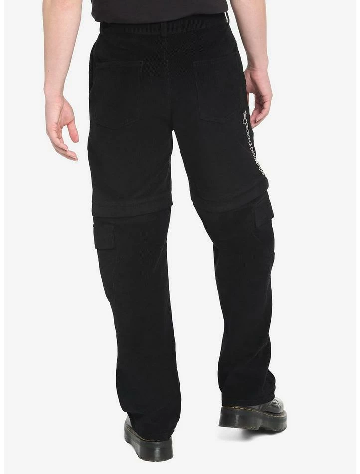 New 😍 Black Corduroy Zip-Off Carpenter Pants ✔️ 4 New 😍 Black Corduroy Zip-Off Carpenter Pants ✔️ - Image 2