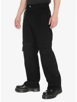 New 😍 Black Corduroy Zip-Off Carpenter Pants ✔️ 9 New 😍 Black Corduroy Zip-Off Carpenter Pants ✔️ -HT Style Outlet Store 17604675 av3