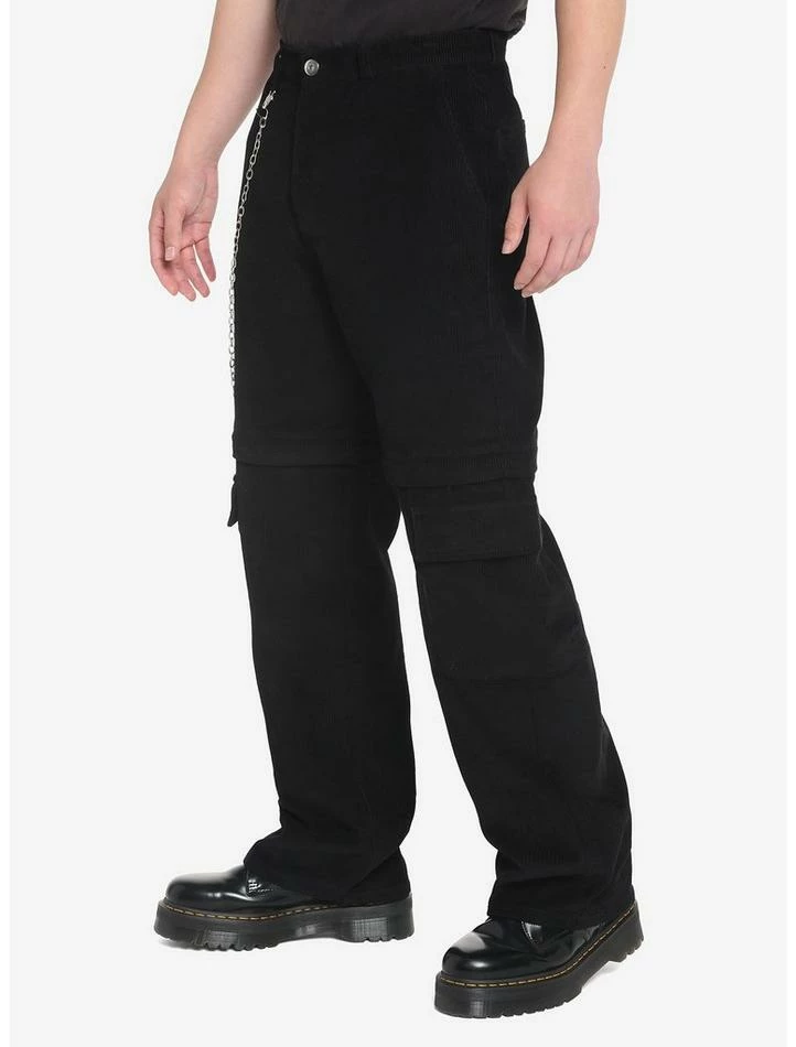 New 😍 Black Corduroy Zip-Off Carpenter Pants ✔️ 6 New 😍 Black Corduroy Zip-Off Carpenter Pants ✔️ - Image 4
