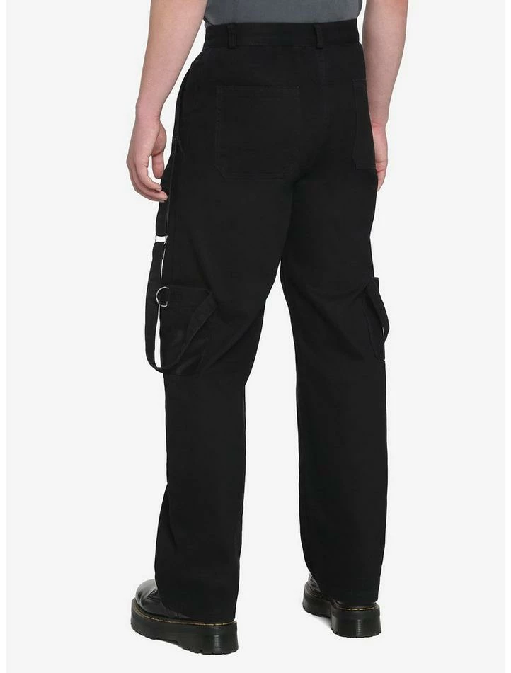 Buy 🎉 Black Strap Wide Leg Pants ⌛ 4 Buy 🎉 Black Strap Wide Leg Pants ⌛ - Image 2