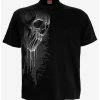 Coupon ❤️ Bat Curse Front Print T-Shirt 🧨 -HT Style Outlet Store 17633697 hi
