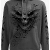 Discount 🛒 Bat Skull Hoodie Charcoal ✔️