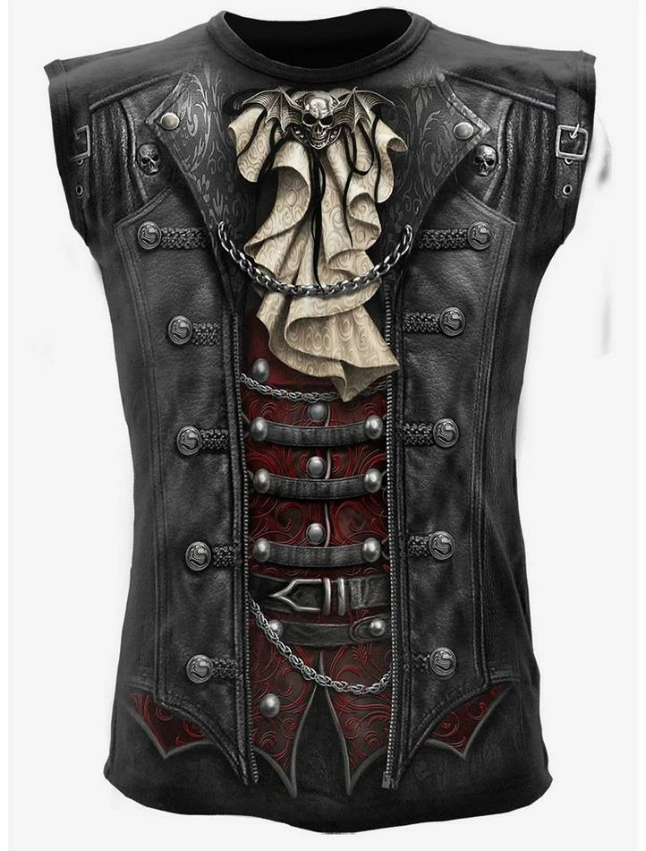 Discount ๐ Goth Wrap Sleeveless T-Shirt โญ 3 Discount ๐ Goth Wrap Sleeveless T-Shirt โญ