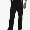 Coupon 💯 Black Denim Chain Cargo Jogger Pants ⌛ -HT Style Outlet Store 17661054 hi