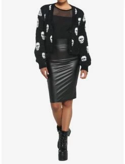 Discount 😍 Skulls Crop Fuzzy 👧 Girls Cardigan 💯 6 Discount 😍 Skulls Crop Fuzzy 👧 Girls Cardigan 💯 -HT Style Outlet Store 17672769 av1