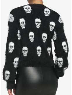 Discount 😍 Skulls Crop Fuzzy 👧 Girls Cardigan 💯 7 Discount 😍 Skulls Crop Fuzzy 👧 Girls Cardigan 💯 -HT Style Outlet Store 17672769 av2