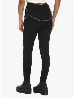 Cheapest 😀 HT Denim Black O-Ring Chain 👧 Girls Hi-Rise Super Skinny 👖 Jeans ✨ -HT Style Outlet Store 17721218 av1