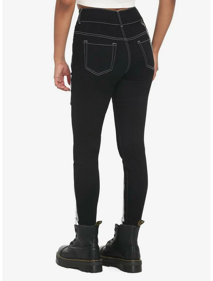 Best Sale ๐ Black & White Zipper Super Skinny ๐ Jeans โ๏ธ 4 Best Sale ๐ Black & White Zipper Super Skinny ๐ Jeans โ๏ธ - Image 2