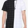 Cheap ๐ Black & White Split Grid T-Shirt โค๏ธ 1 Cheap ๐ Black & White Split Grid T-Shirt โค๏ธ -HT Style Outlet Store 17722541 hi