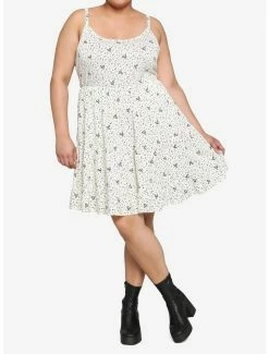 New ❤️ Ivory Music Note Tiered 👗 Dress Plus Size 🔔 -HT Style Outlet Store 17765913 av1