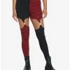 Budget 😉 Black & Red Split Garter Leggings 💯 -HT Style Outlet Store 17770218 hi