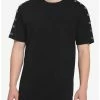 Cheapest 🎁 Black Grommet Sleeve T-Shirt 😀 -HT Style Outlet Store 17781169 hi