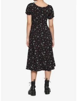 Hot Sale 🔔 Black & Red Rose Midi 👗 Dress 🌟 5 Hot Sale 🔔 Black & Red Rose Midi 👗 Dress 🌟 -HT Style Outlet Store 17791423 av1