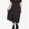 Deals ✨ Black & Red Rose Midi 👗 Dress Plus Size ⌛ -HT Style Outlet Store 17791431 hi