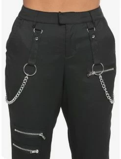 Brand new ๐ Black Chain Zipper Pants ๐ฏ 9 Brand new ๐ Black Chain Zipper Pants ๐ฏ -HT Style Outlet Store 17888194 av2