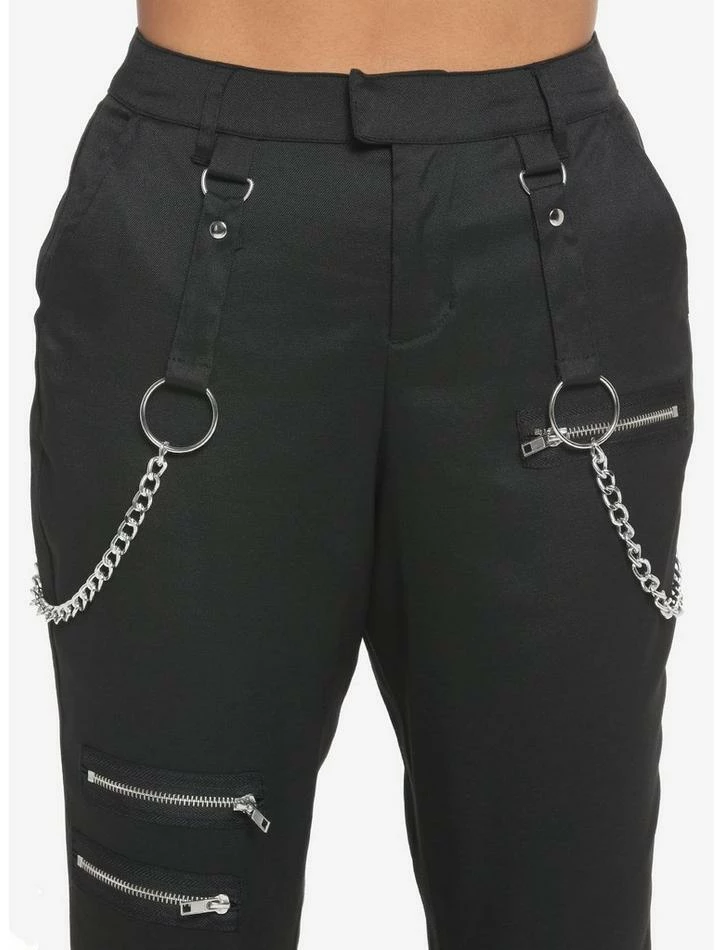 Brand new ๐ Black Chain Zipper Pants ๐ฏ 5 Brand new ๐ Black Chain Zipper Pants ๐ฏ - Image 3