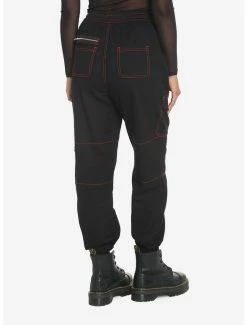 Cheapest 👏 Black & Red Cargo Jogger Pants 🥰 -HT Style Outlet Store 17891141 av1