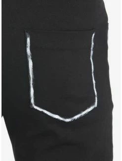 Coupon 🎉 Black & White Contrast Painted Skinny 👖 Jeans 😀 -HT Style Outlet Store 17891225 av2