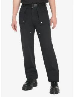 Promo ❤️ Black Belted Wide Leg Pants 🤩