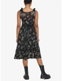 Top 10 👍 Black Floral Mesh Midi 👗 Dress 🔥 -HT Style Outlet Store 17904742 av2