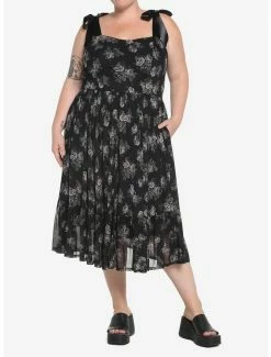 Hot Sale ๐ Black Floral Mesh Midi ๐ Dress Plus Size ๐ 6 Hot Sale ๐ Black Floral Mesh Midi ๐ Dress Plus Size ๐ -HT Style Outlet Store 17904750 av1