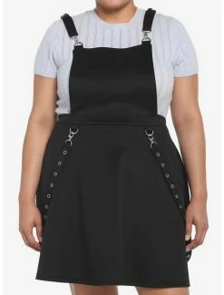 Best deal 🔔 Black Grommet Suspender 👗 Skirtall Plus Size 😀