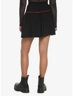 Deals ✔️ Black & Red Lace-Up 👗 Skirt ⌛ -HT Style Outlet Store 17904810 av1