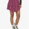 Best reviews of ❤️ Pink Plaid Wide Yoke Ruffle 👗 Skirt 🔥