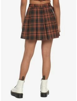 Coupon ๐ Orange Plaid Double Chain Pleated ๐ Skirt ๐ 7 Coupon ๐ Orange Plaid Double Chain Pleated ๐ Skirt ๐ -HT Style Outlet Store 17904906 av2