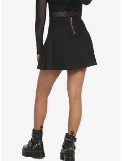 Best reviews of 😉 Royal Bones By Tripp Black & Red Buckle Pleated 👗 Skirt ✔️ -HT Style Outlet Store 17905072 av1