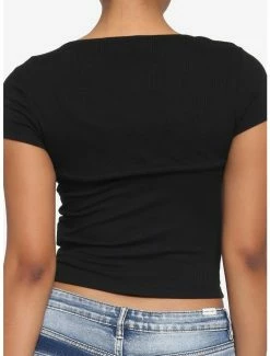 Discount 👍 Black Twofer Cutout 👧 Girls Top 🥰 -HT Style Outlet Store 17912203 av2