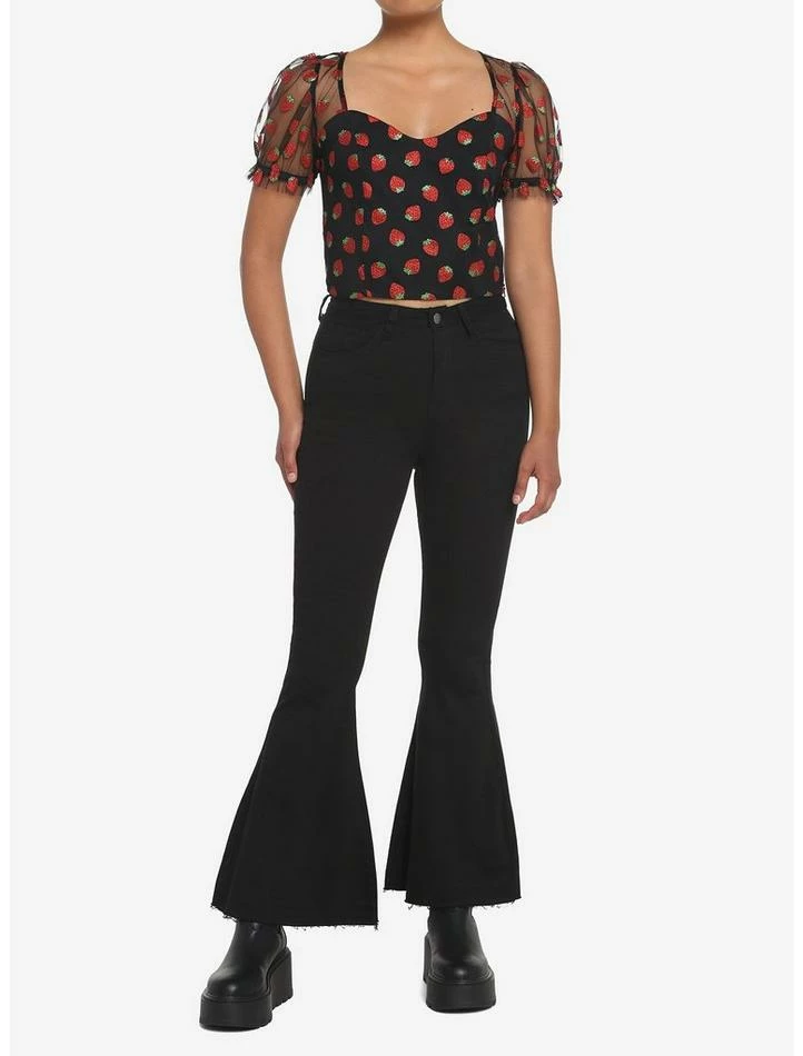 Best deal 💯 Strawberry Glitter Mesh Top 🤩 4 Best deal 💯 Strawberry Glitter Mesh Top 🤩 - Image 2