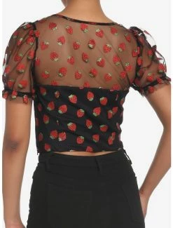 Best deal 💯 Strawberry Glitter Mesh Top 🤩 7 Best deal 💯 Strawberry Glitter Mesh Top 🤩 -HT Style Outlet Store 17918060 av2