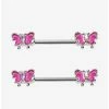 Hot Sale ๐ 14G Steel Pink Butterfly Nipple Barbell 2 Pack โญ 2 Hot Sale ๐ 14G Steel Pink Butterfly Nipple Barbell 2 Pack โญ -HT Style Outlet Store 17958962 hi