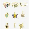 Wholesale ๐ Steel Gold Turtle & Flower Nose Stud & Hoop 9 Pack โ๏ธ 1 Wholesale ๐ Steel Gold Turtle & Flower Nose Stud & Hoop 9 Pack โ๏ธ -HT Style Outlet Store 17958969 hi