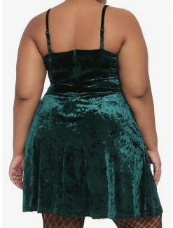 Brand new ๐ Green Velvet Skater Slip ๐ Dress Plus Size โ 7 Brand new ๐ Green Velvet Skater Slip ๐ Dress Plus Size โ -HT Style Outlet Store 18001209 av2