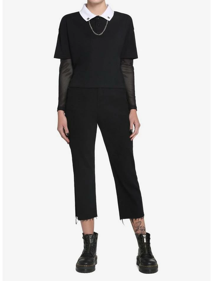 Best reviews of โค๏ธ Chain Collar Mesh Twofer Long-Sleeve ๐ง Girls Polo ๐ Shirt ๐งจ 4 Best reviews of โค๏ธ Chain Collar Mesh Twofer Long-Sleeve ๐ง Girls Polo ๐ Shirt ๐งจ - Image 2