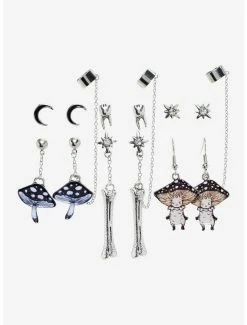 Best reviews of 🥰 Mushroom Bones Cuff Earring Set By Guild Of Calamity 🌟