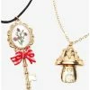 Cheap 🛒 Vintage Cottage Key Mushroom Necklace Set 🛒 -HT Style Outlet Store 18068061 hi