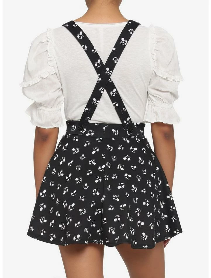 Flash Sale 👍 Black & White Mushroom Suspender 👗 Skirt ✔️ 5 Flash Sale 👍 Black & White Mushroom Suspender 👗 Skirt ✔️ - Image 3