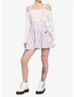 Budget ✨ Pink Roses & Gears Lace-Up Suspender 👗 Skirt 🎉 6 Budget ✨ Pink Roses & Gears Lace-Up Suspender 👗 Skirt 🎉 -HT Style Outlet Store 18083854 av1